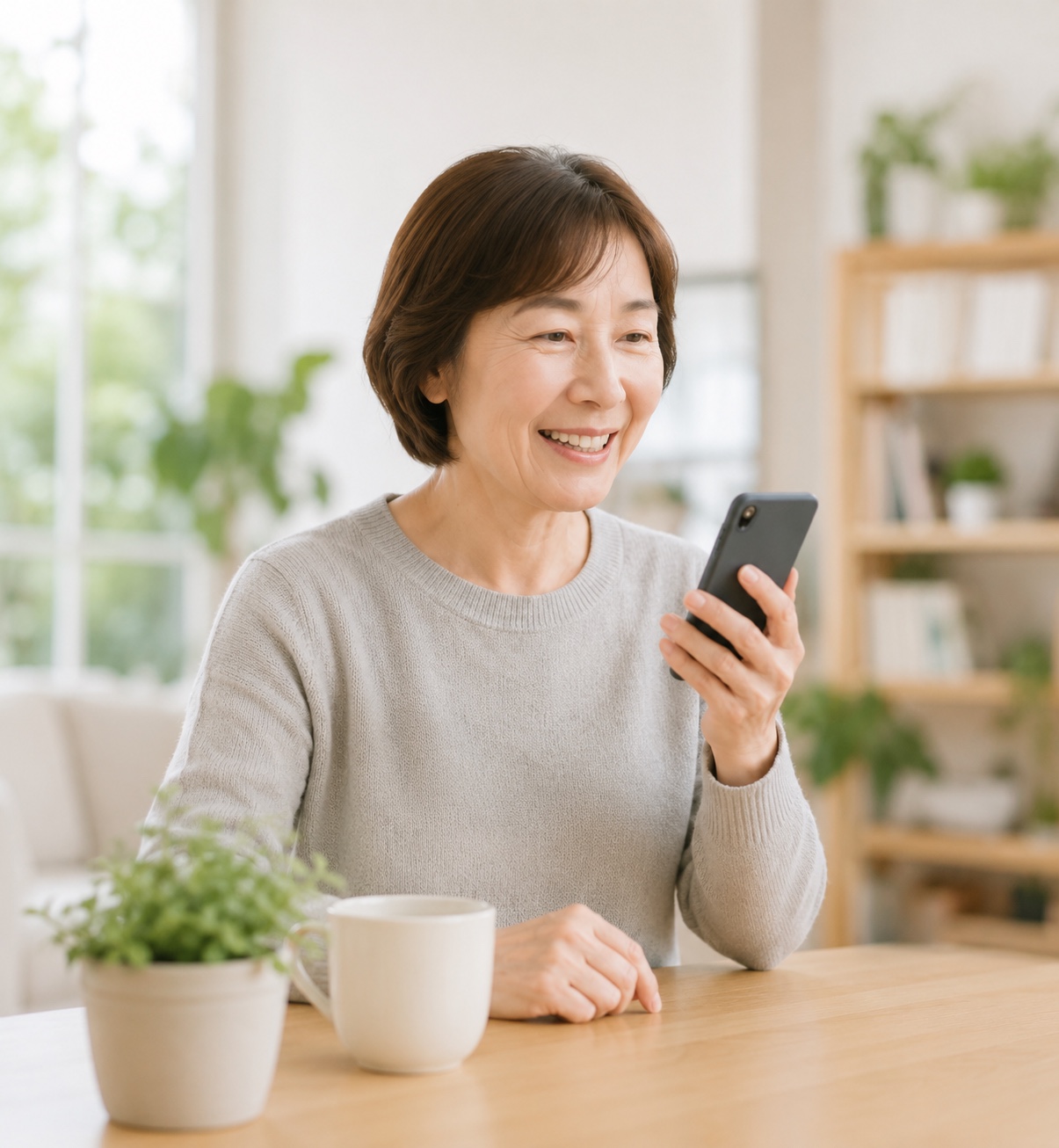 音声で介護記録を残す利用者